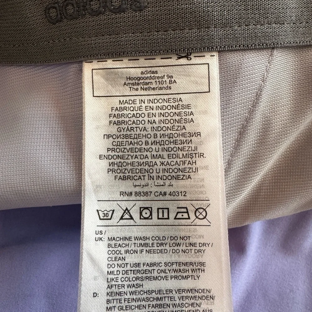 Adidas Men's Lavender Flat Front Shorts